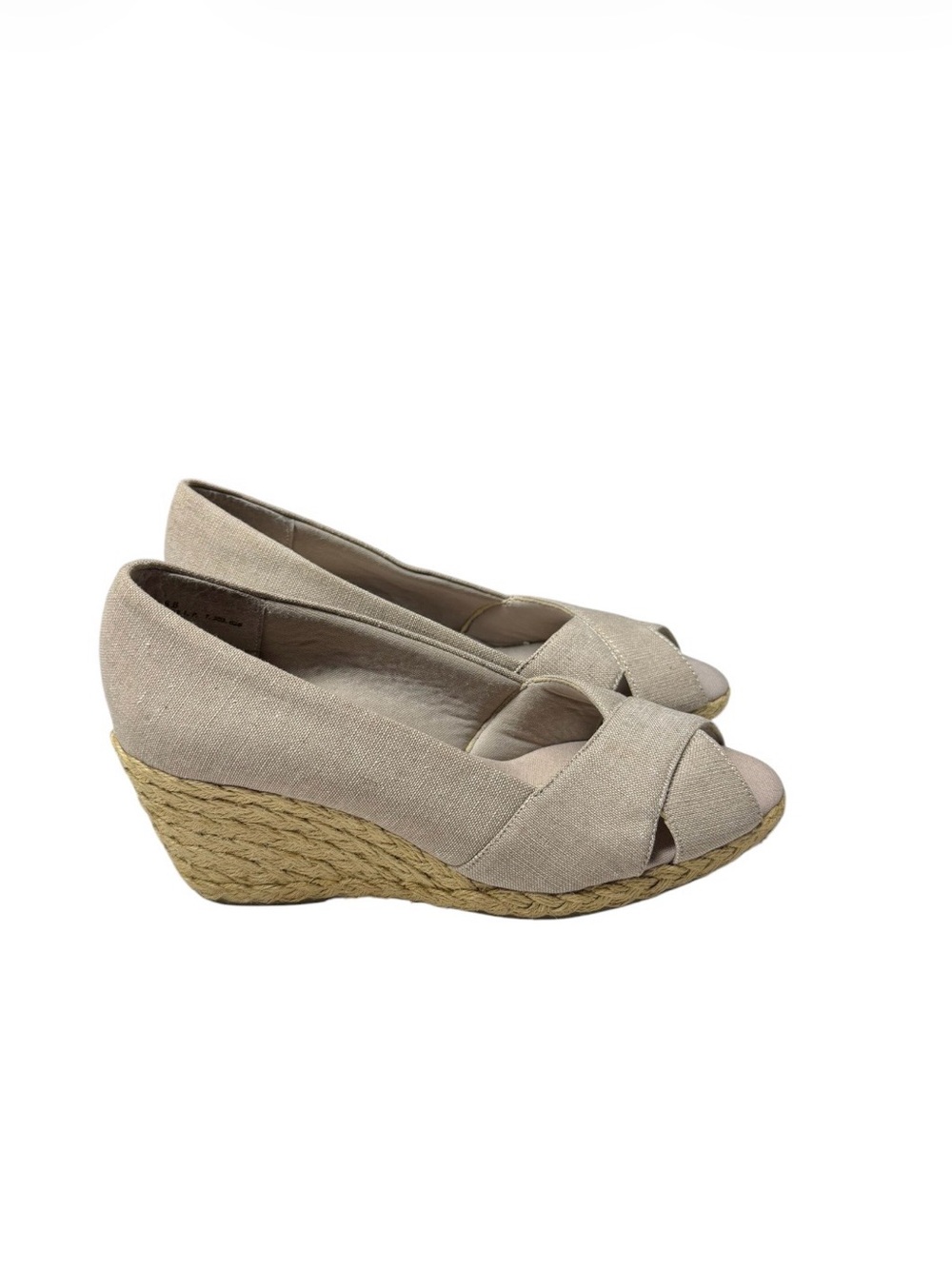 Chaps Peep-Toe Espadrille Wedge Heels